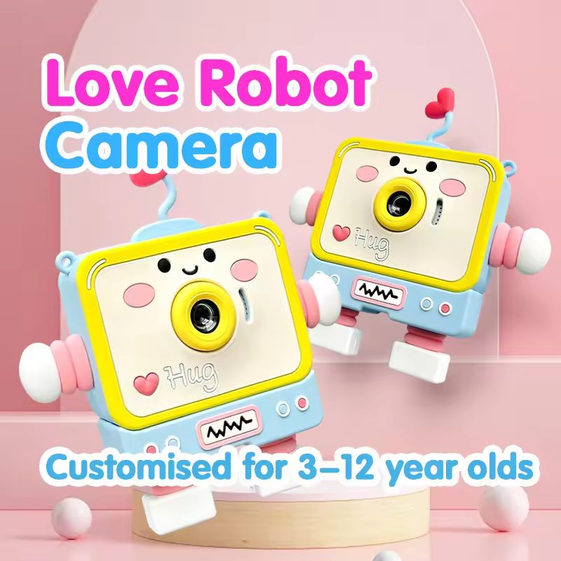 Love Robot Children Camera Y6 HD Cute Children Kids Camera Photo Recording Gift Wholesale